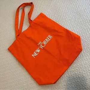 Rare Limited Edition New Yorker Orange Canvas Bag Commuter Market Tote